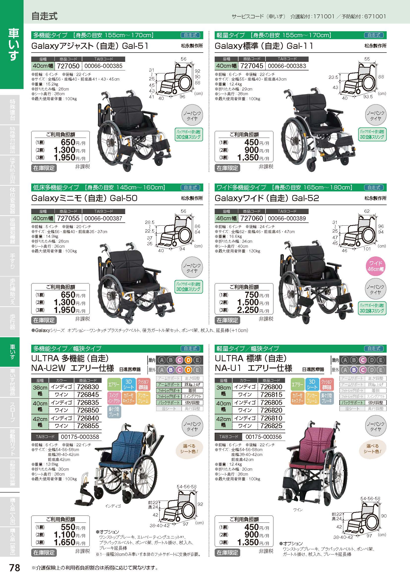 車いす・付属品