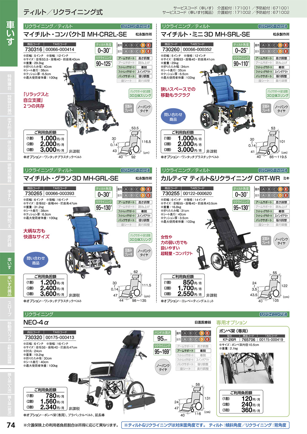 車いす・付属品